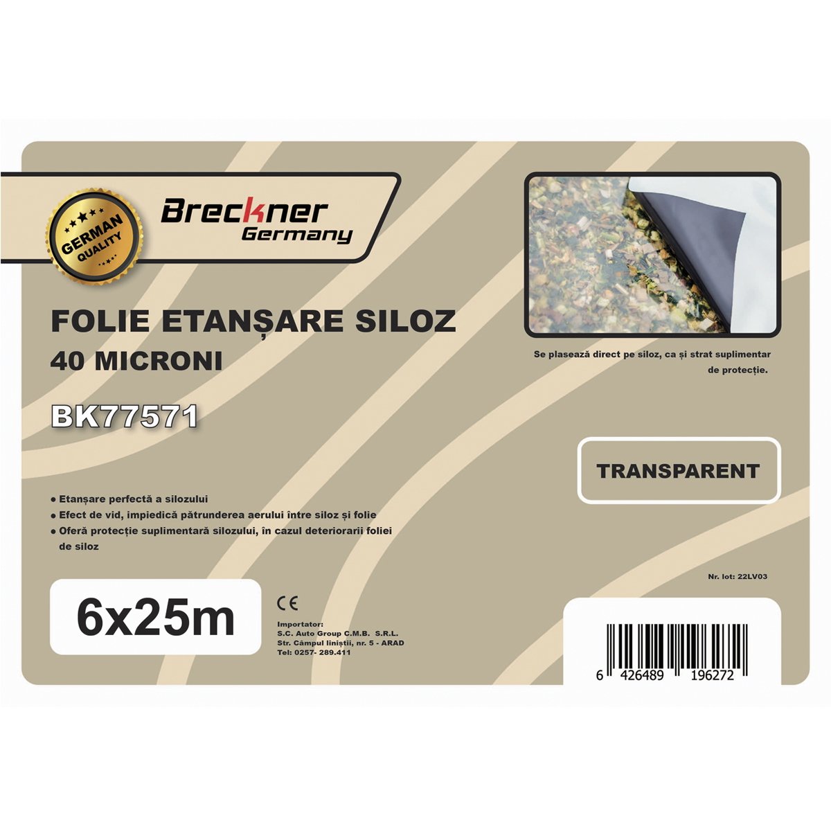 Folie siloz 6x25m 40 microni Breckner Germany